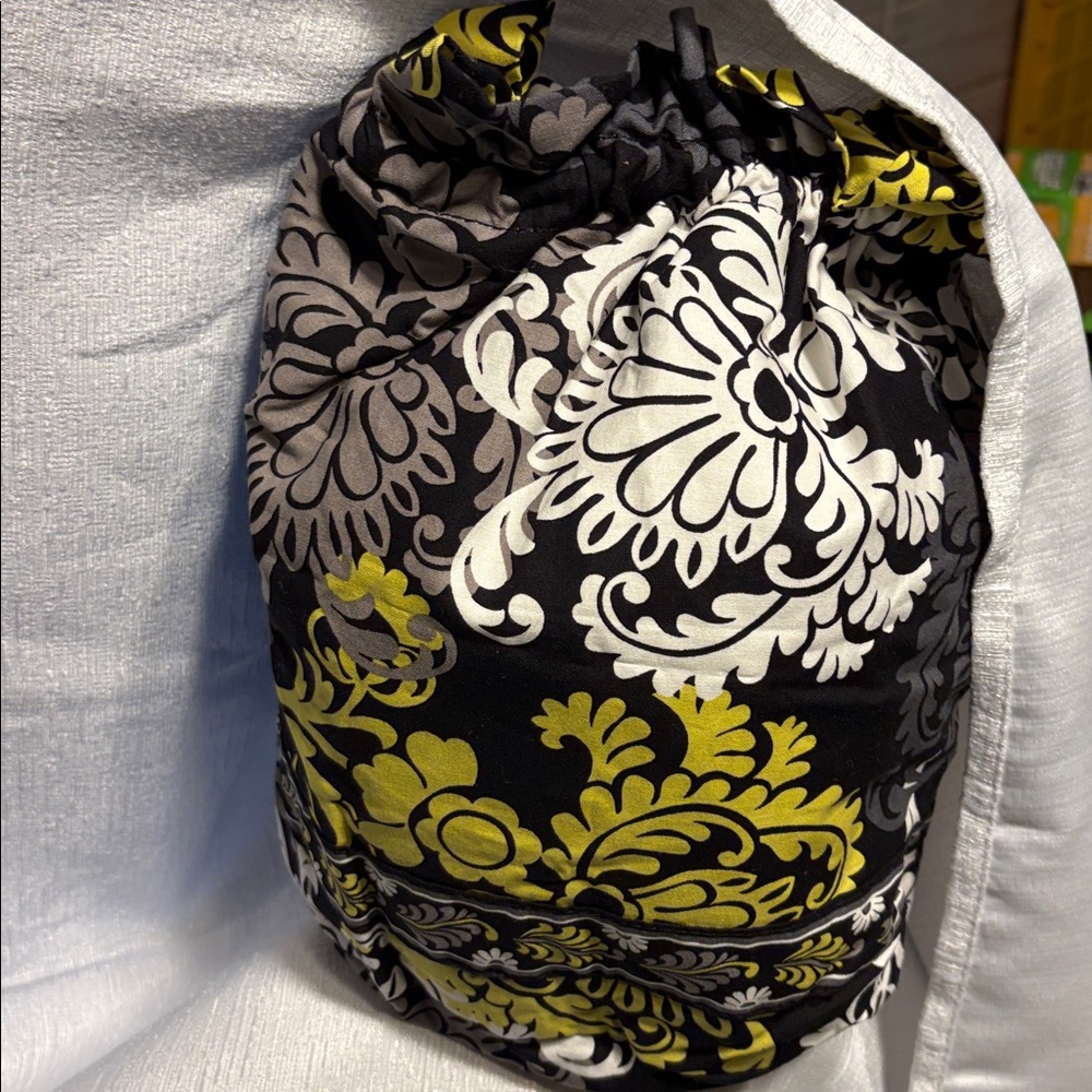 Vera Bradley Black and White Floral Ditty Bag